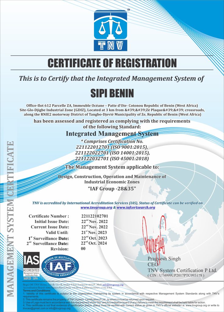 GDIZ awarded three ISO certifications