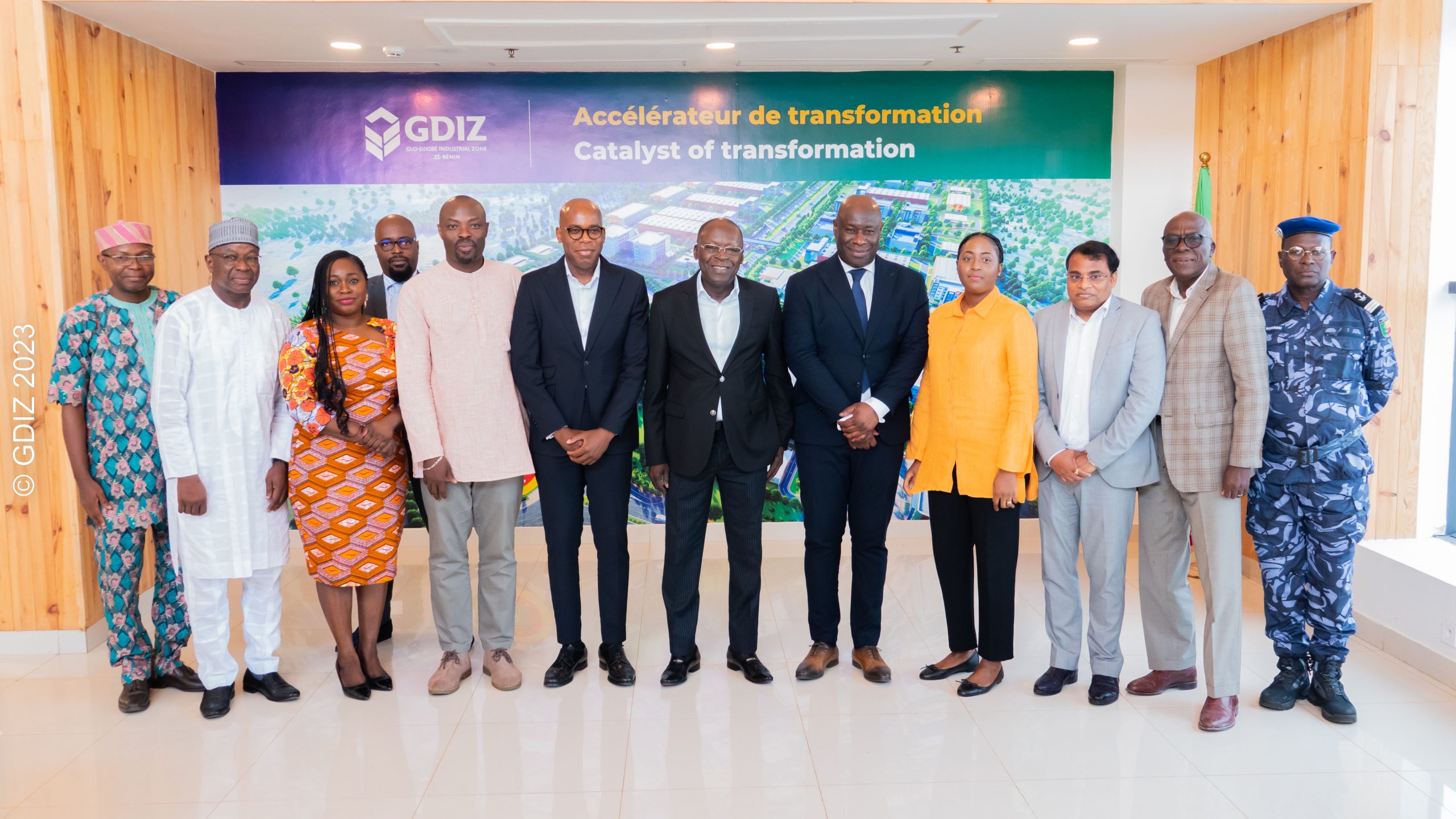 working session with Minister of State, Abdoulaye Bio Tchané at GDIZ