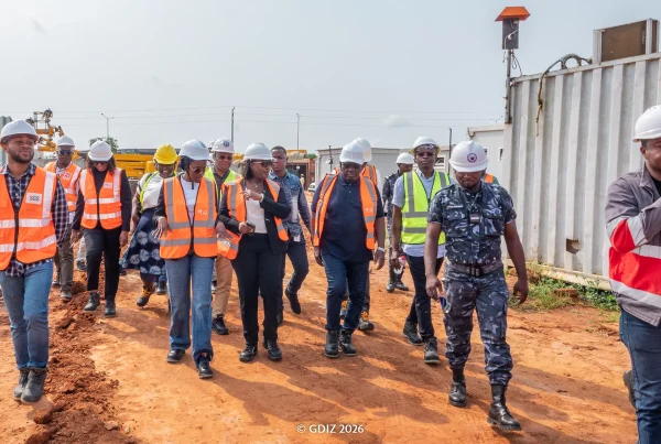 GDIZ: Ministers Shadiya Alimatou Assouman and Gaston Dossouhoui visit Ehua Industries plant construction site