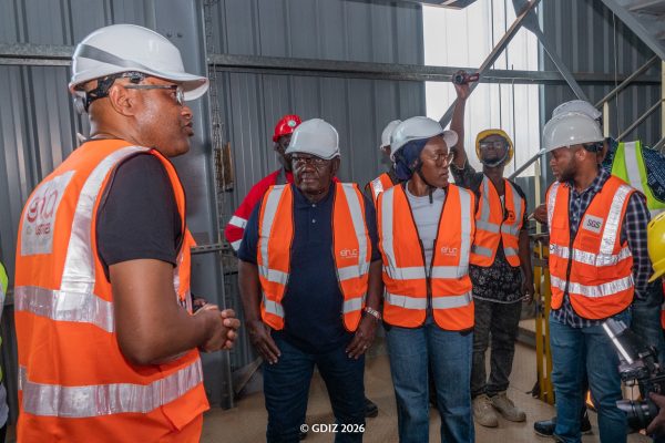 GDIZ: Ministers Shadiya Alimatou Assouman and Gaston Dossouhoui visit Ehua Industries plant construction site
