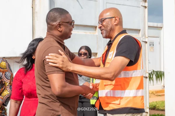 Benin’s Minister of Agriculture, Livestock and Fisheries reviews progress at EHUA Industries construction site in GDIZ Benin’s Minister of Agriculture, Livestock and Fisheries reviews progress at EHUA Industries construction site in GDIZ