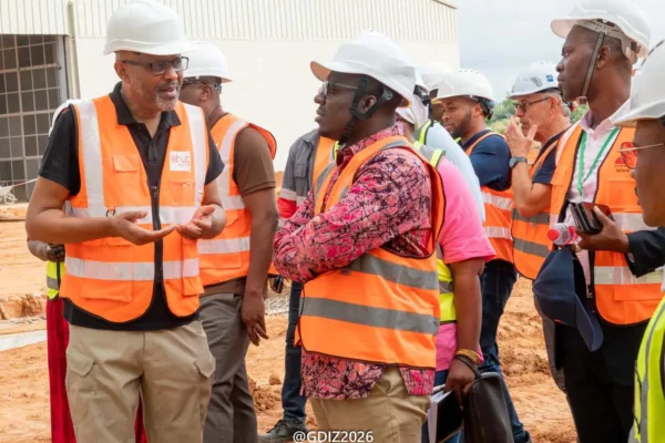 Benin’s Minister of Agriculture, Livestock and Fisheries reviews progress at EHUA Industries construction site in GDIZ Benin’s Minister of Agriculture, Livestock and Fisheries reviews progress at EHUA Industries construction site in GDIZ
