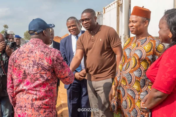 Benin’s Minister of Agriculture, Livestock and Fisheries reviews progress at EHUA Industries construction site in GDIZ Benin’s Minister of Agriculture, Livestock and Fisheries reviews progress at EHUA Industries construction site in GDIZ